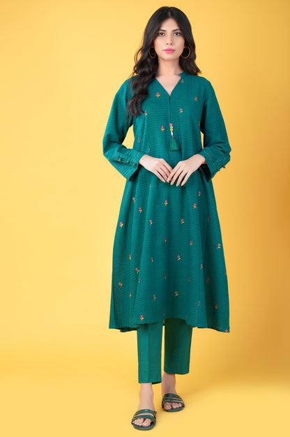 Stitched 2 piece Dobby Jacquard Suit