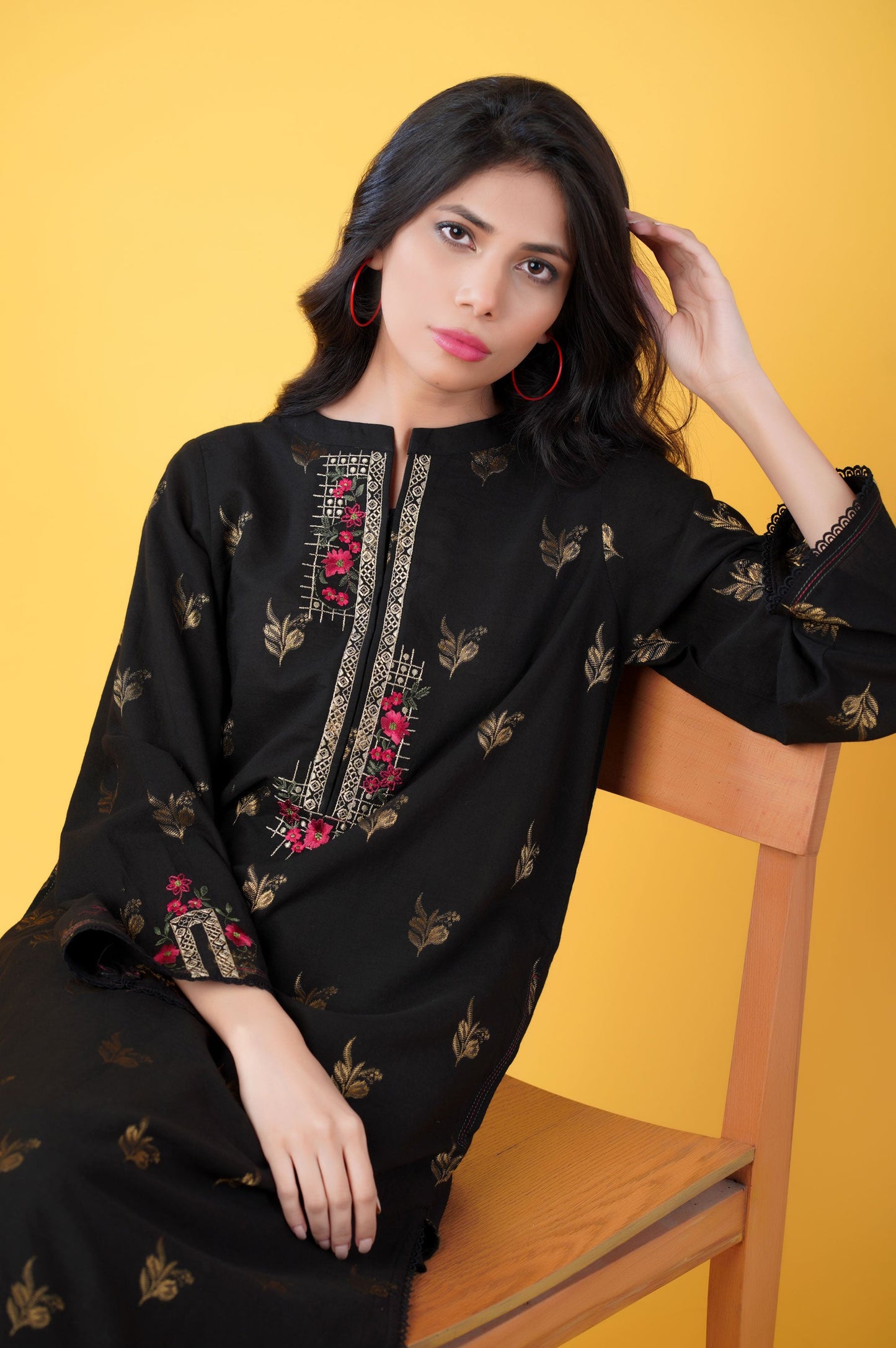 Stitched 2 Piece Khaddar Suit