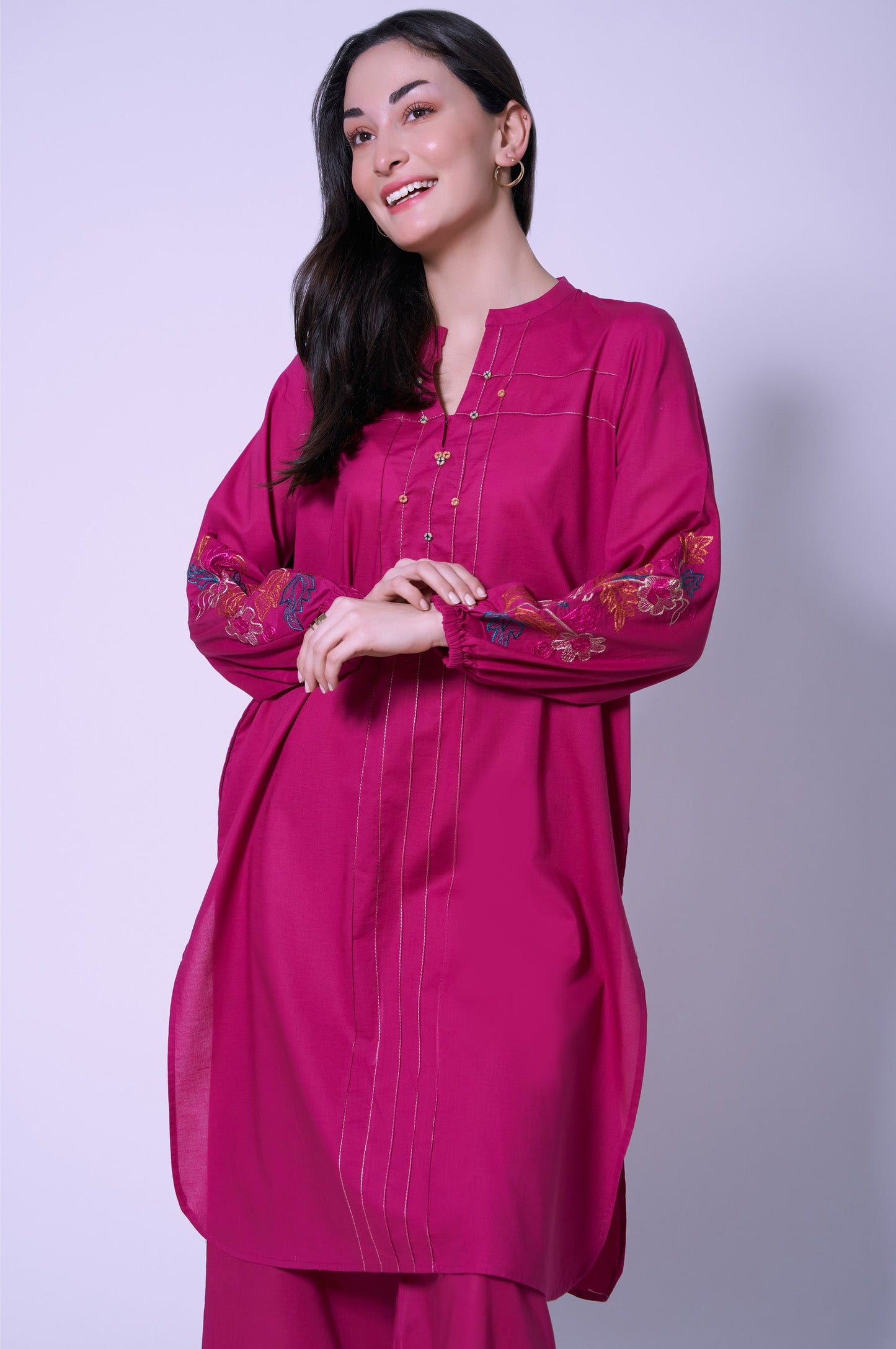 Stitched 2 Piece Cambric Suit