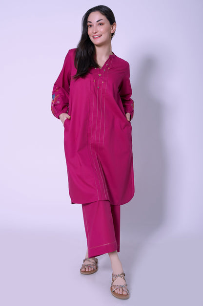 Stitched 2 Piece Cambric Suit