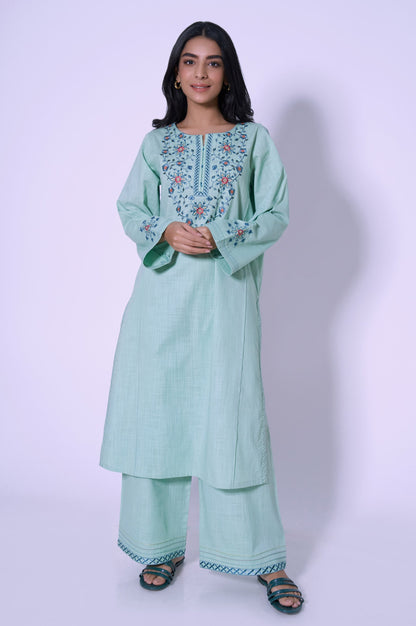 Stitched 2 Piece Cotton Slub Suit