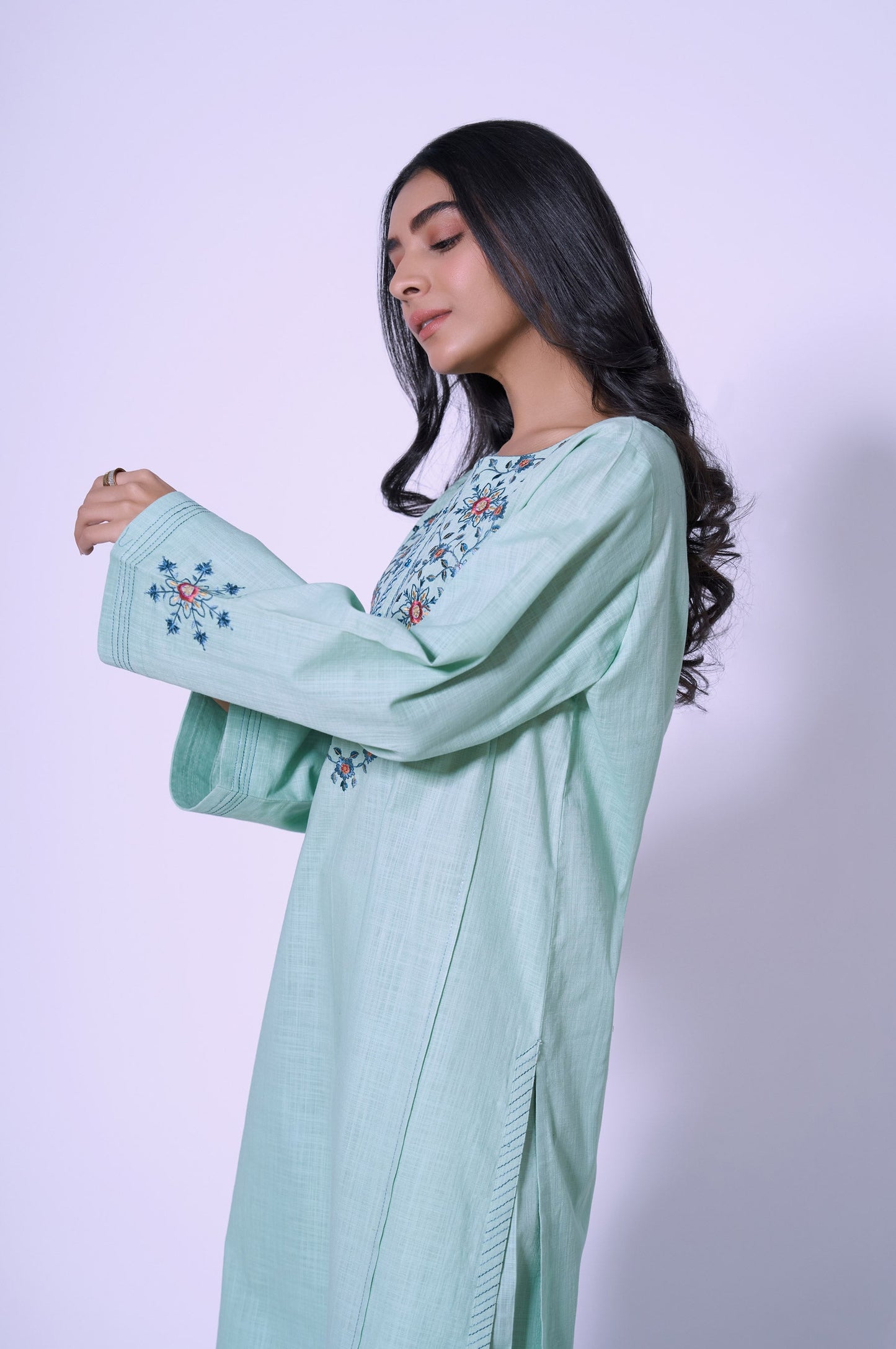 Stitched 2 Piece Cotton Slub Suit