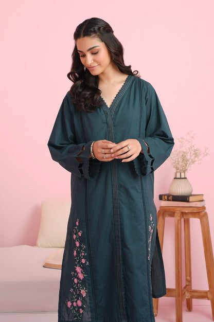 Stitched 2 Piece Cambric Embroidered Shirt With 
Digital Printed Pants