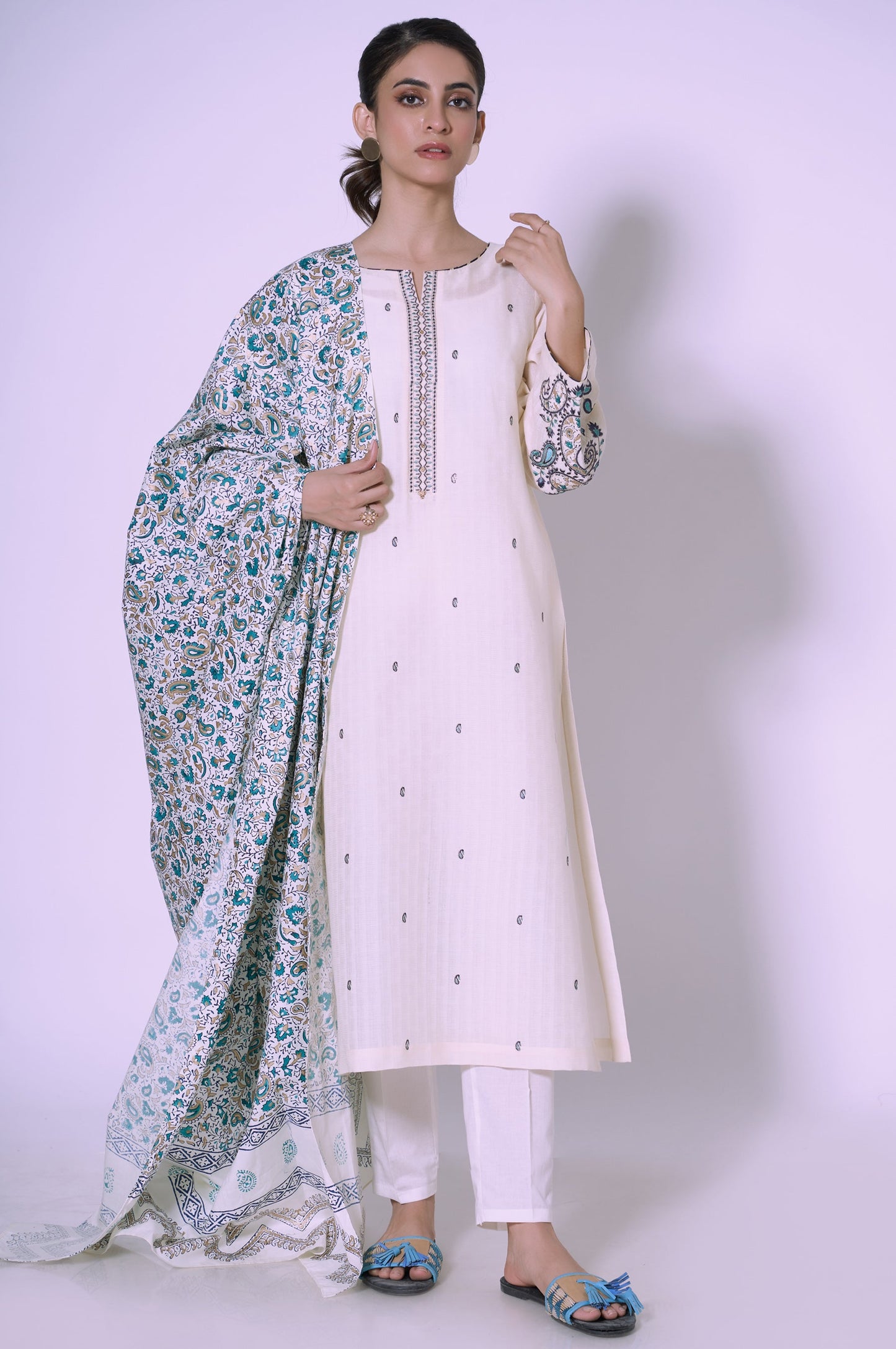 Stitched 2 Piece Dobby Suit