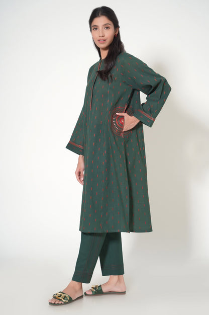 Stitched 2 Piece Jacquard Suit