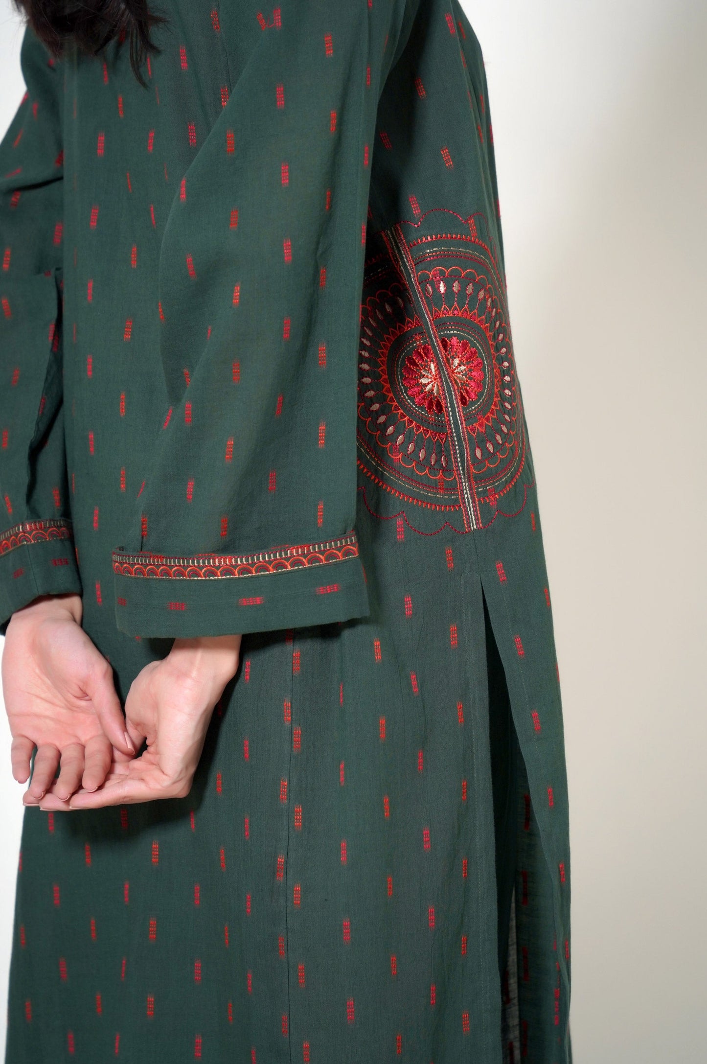 Stitched 2 Piece Jacquard Suit