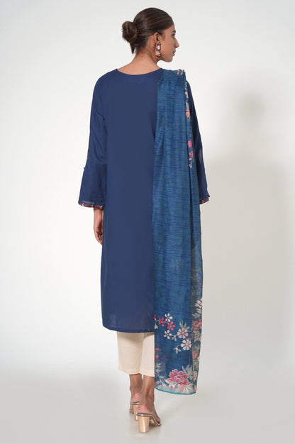 Stitched 2 Piece Cambric Embroidered Suit