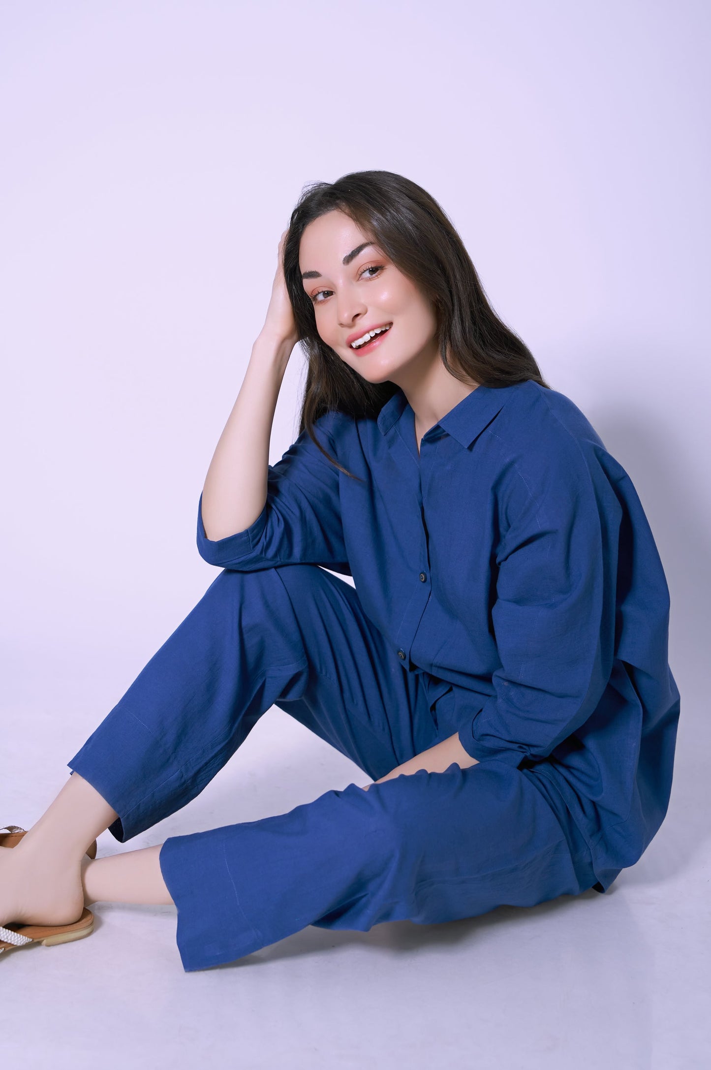 Stitched 2 piece Cambric Co-ord Set