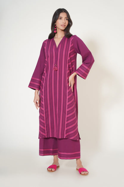 Stitched 2 Piece Jacquard Suit