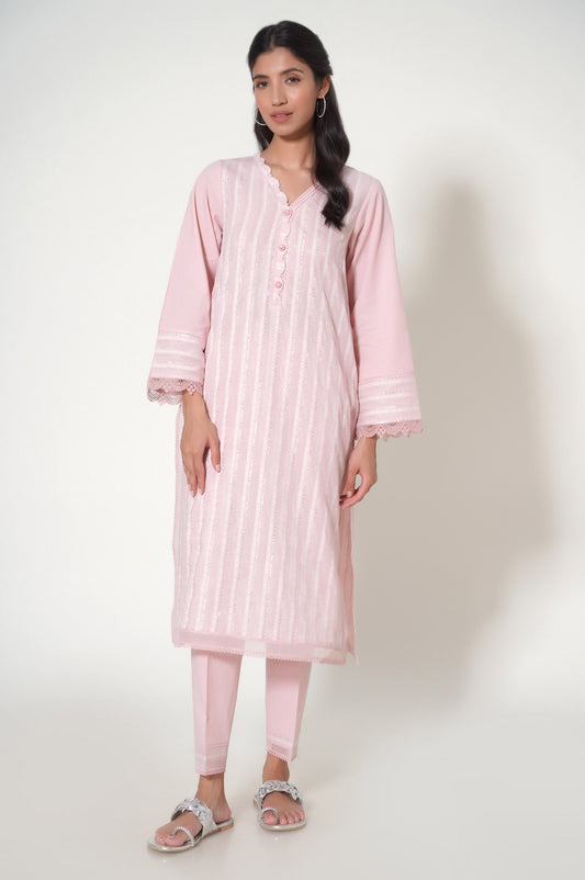 Stitched 2 Piece Jacquard Suit