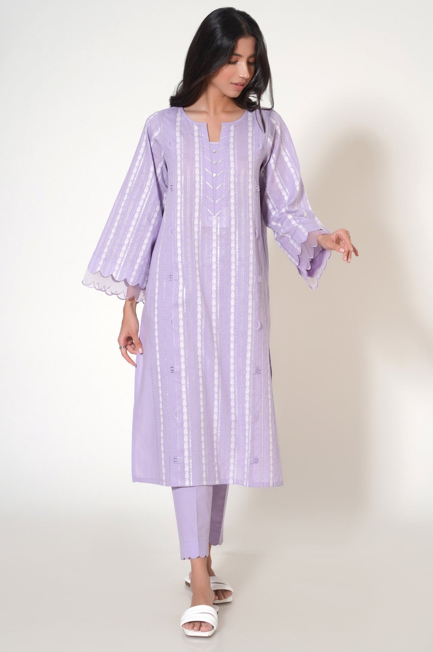 Stitched 2 Piece Jacquard Suit