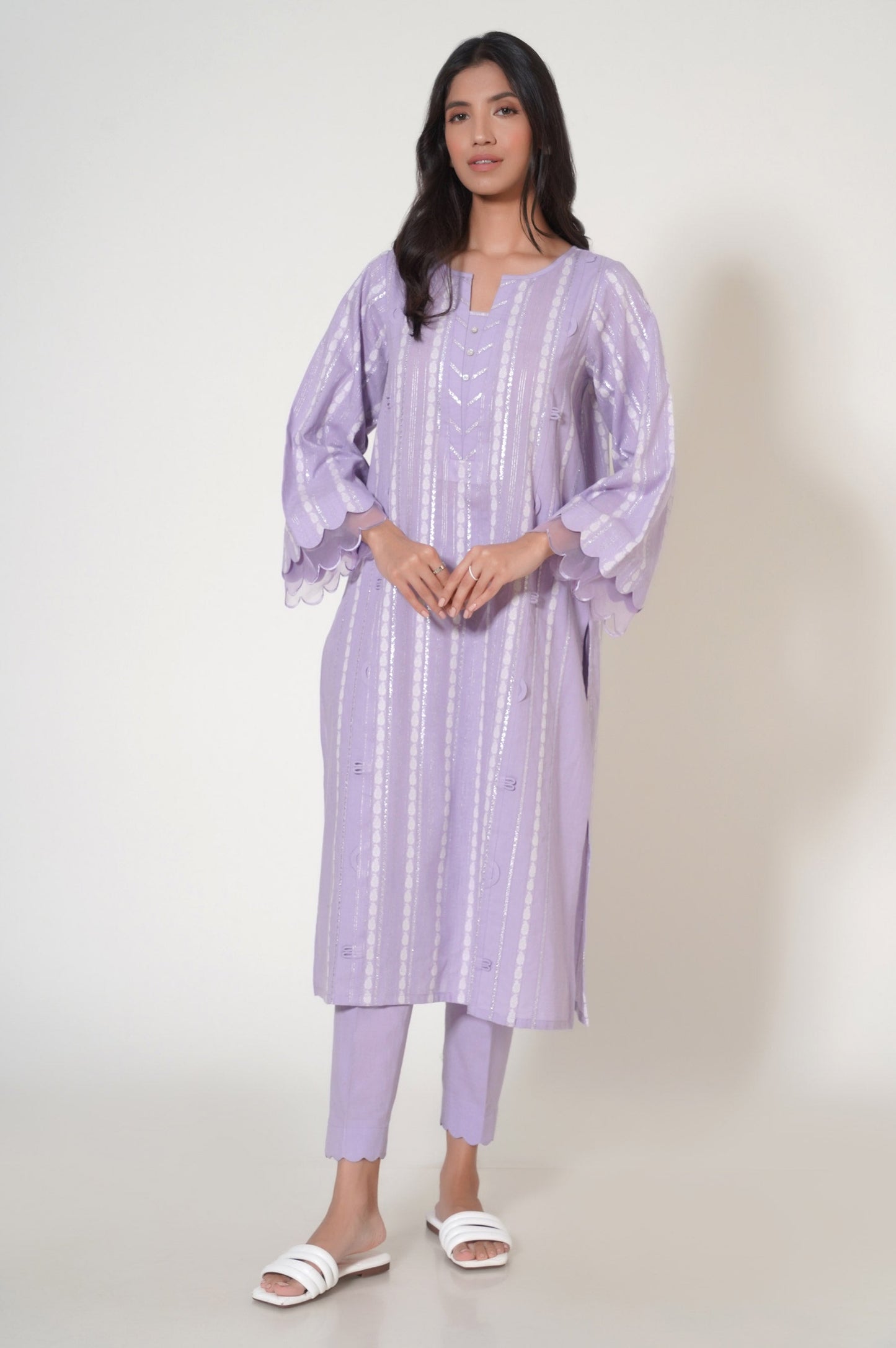 Stitched 2 Piece Jacquard Suit