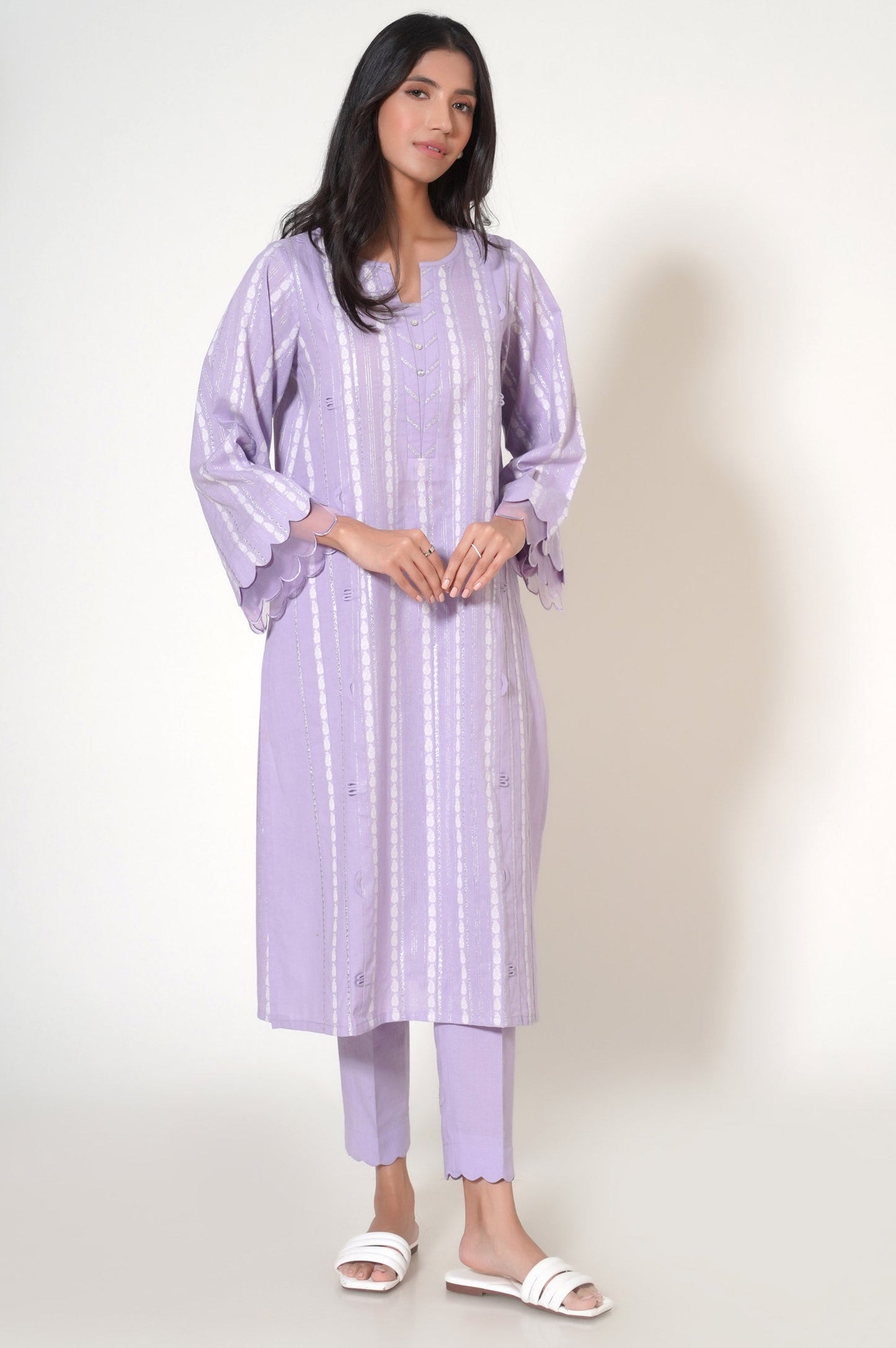 Stitched 2 Piece Jacquard Suit