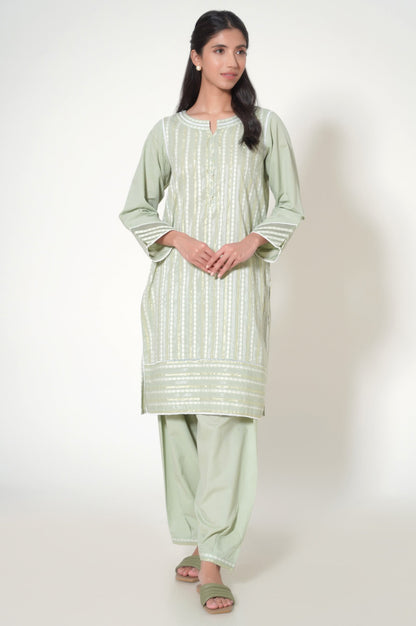 Stitched 2 Piece Jacquard Suit