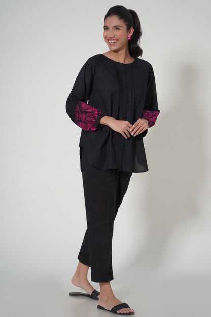 Stitched 2 Piece Cambric Co-ord Set