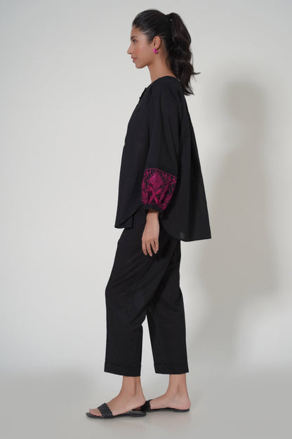 Stitched 2 Piece Cambric Co-ord Set