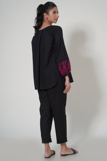 Stitched 2 Piece Cambric Co-ord Set