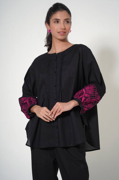 Stitched 2 Piece Cambric Co-ord Set