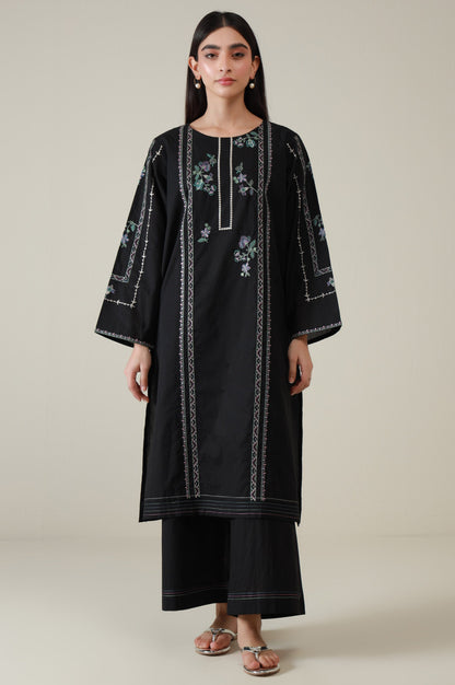 Stitched 2 Piece Embroidered Cambric Suit