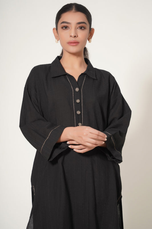 Stitched 1 Piece Doria Embroidered Shirt