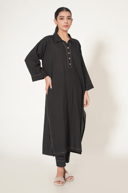 Stitched 1 Piece Doria Embroidered Shirt