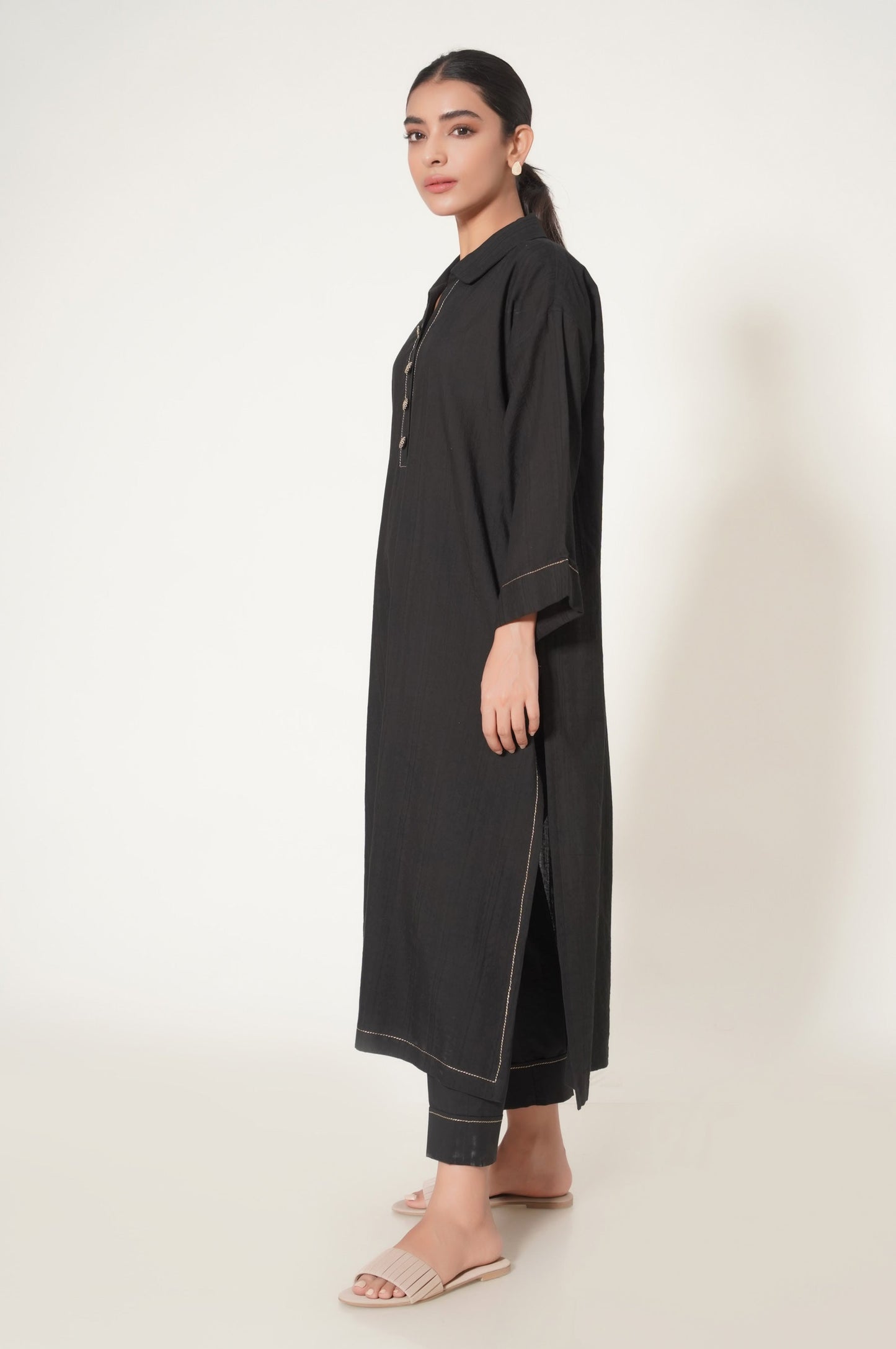 Stitched 1 Piece Doria Embroidered Shirt