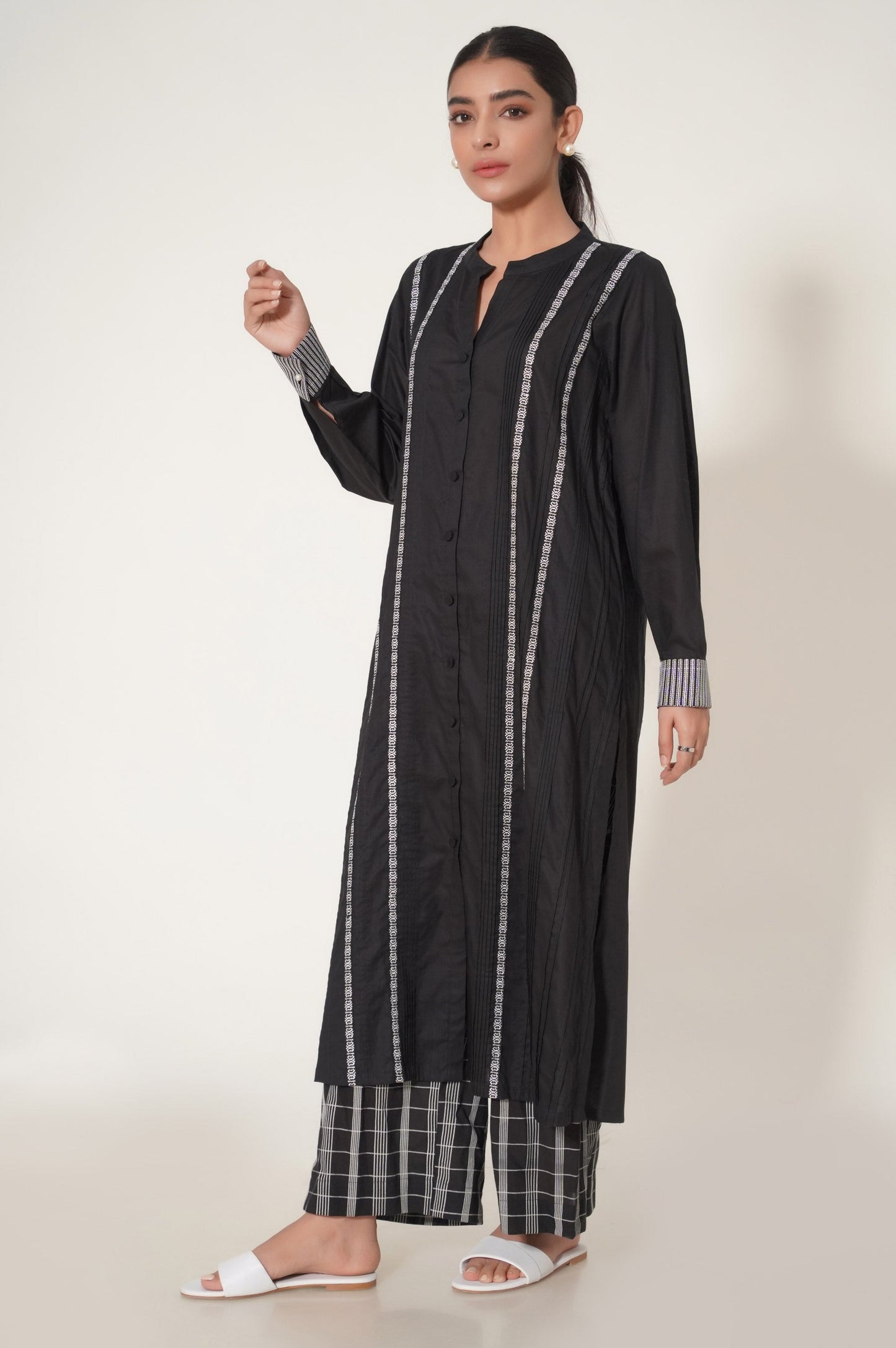 Stitched 2 Piece Embroidered Suit