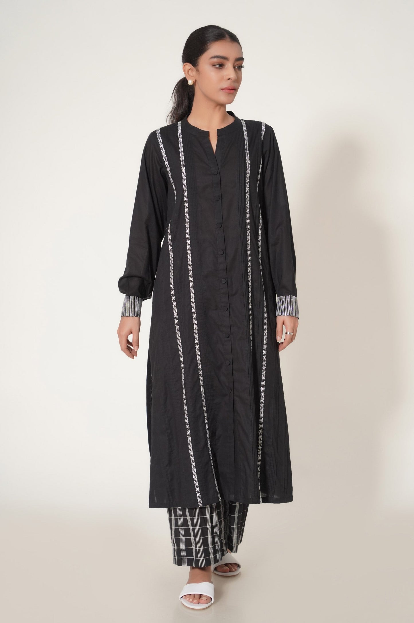 Stitched 2 Piece Embroidered Suit