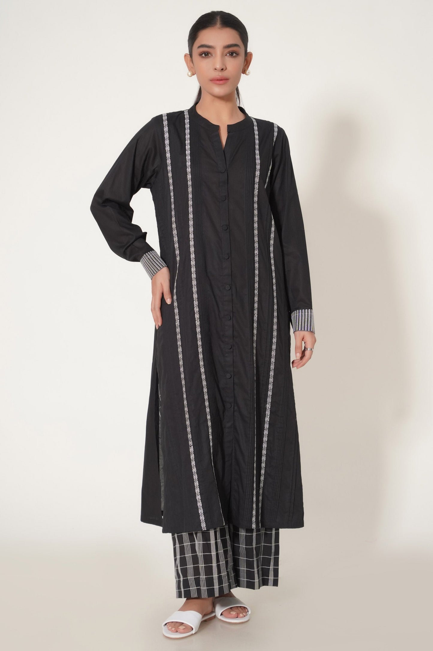 Stitched 2 Piece Embroidered Suit