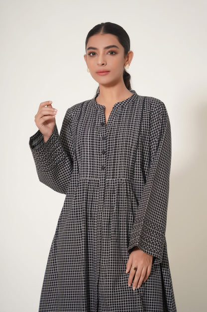 Stitched 2 Piece Yarn Dyed Embroidered Suit