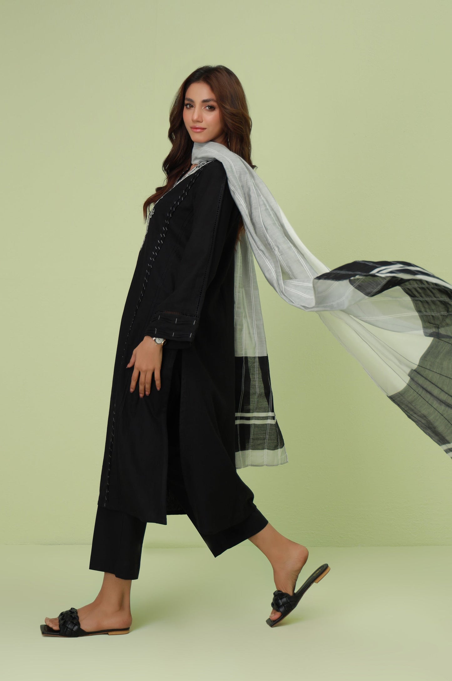 Stitched 2 Piece Embroidered Satin Jacquard Suit