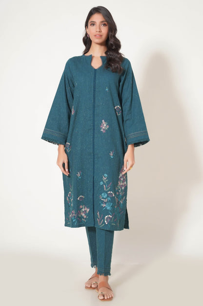 Stitched 2 Piece Embroidered Neps Khaddar Suit