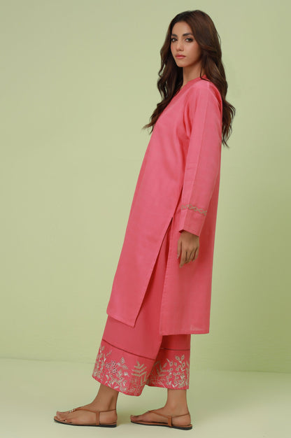 Stitched 2 Piece Embroidered Textured Suit