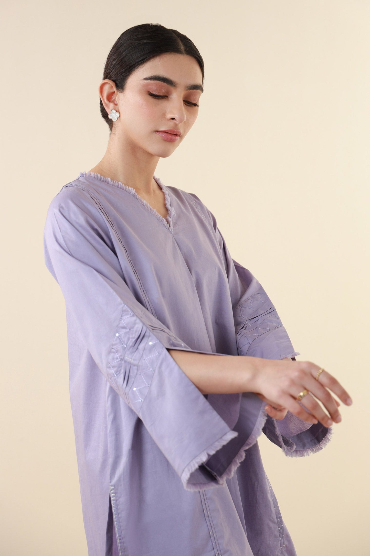 Stitched 2 Piece Stylized Tencel Suit