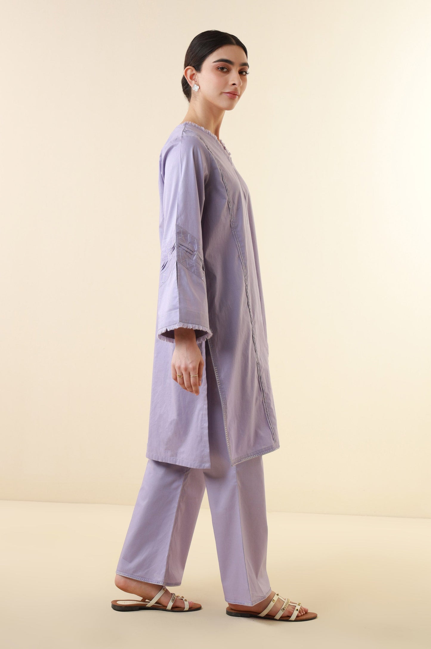 Stitched 2 Piece Stylized Tencel Suit