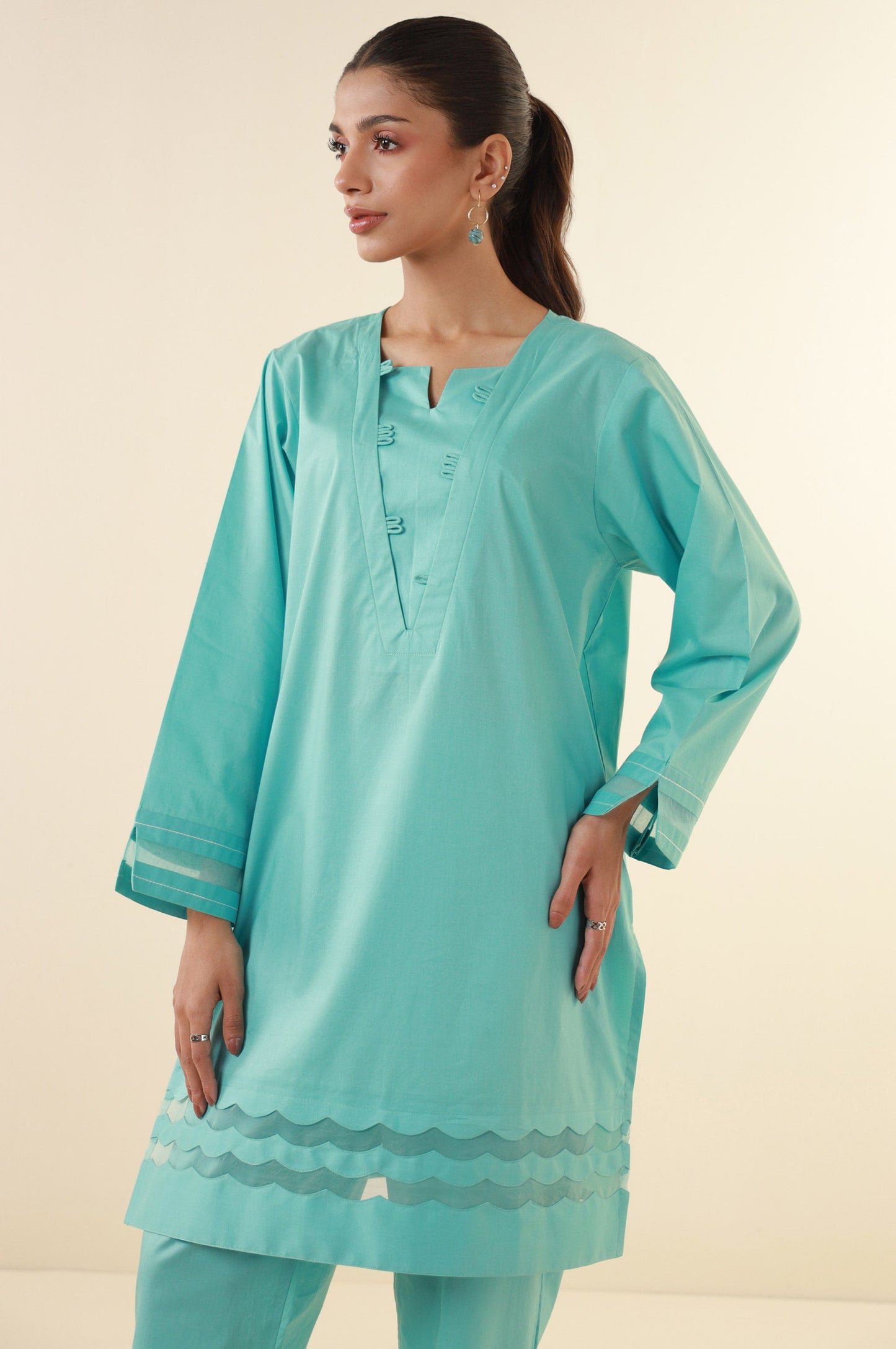 Stitched 2 Piece Stylized Tencel Suit