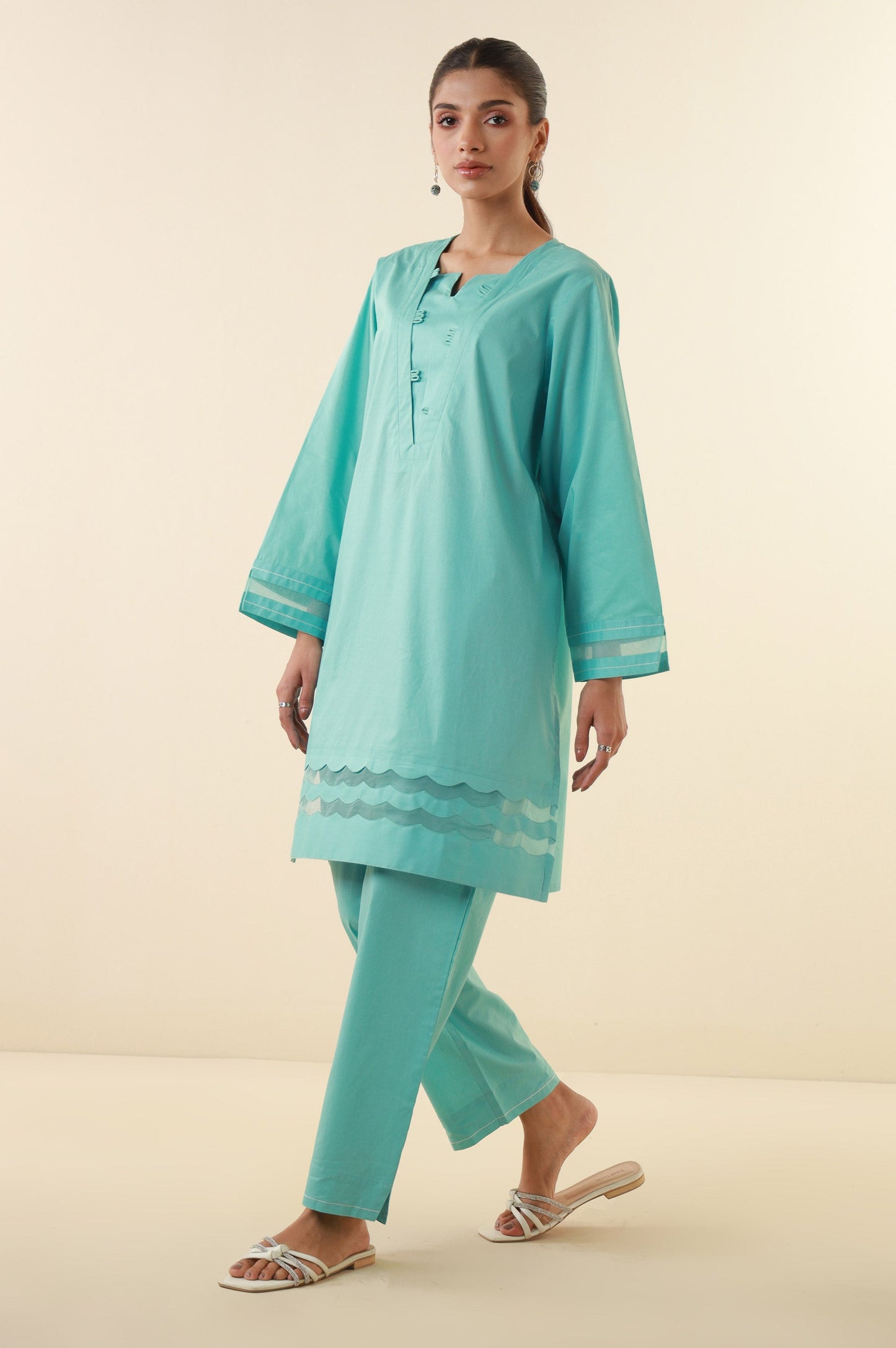 Stitched 2 Piece Stylized Tencel Suit