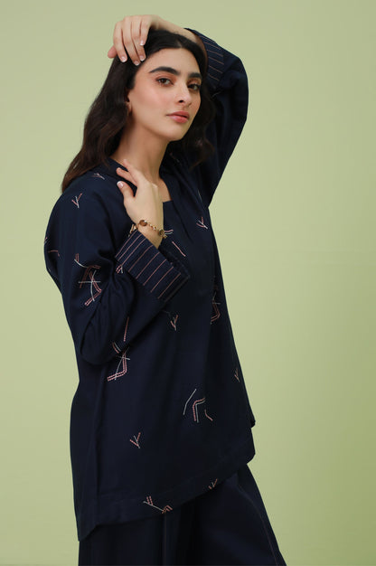 Stitched 2 Pc Embroidered Cottel Co-Ord