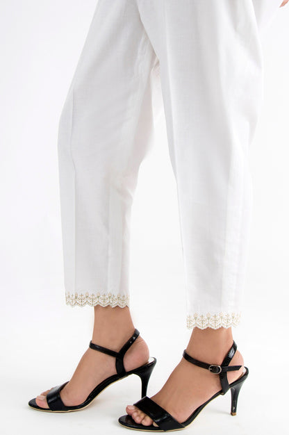 Cambric Capri Pants - Off-White