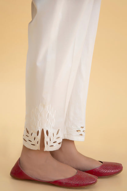 Embroidered Cambric Capri Pants