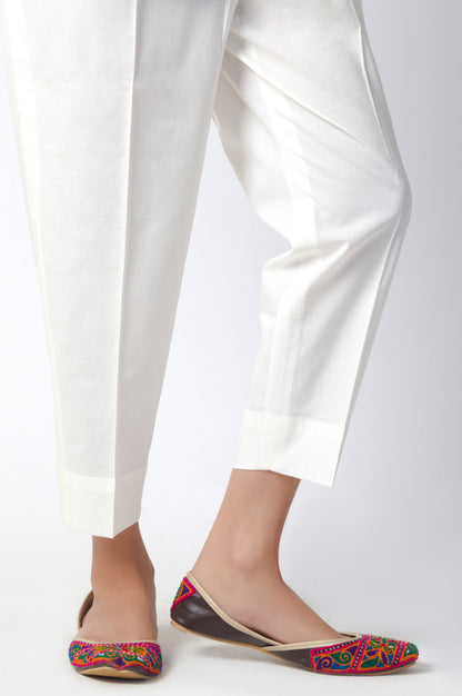 Basic Cigarette Pants - Off White