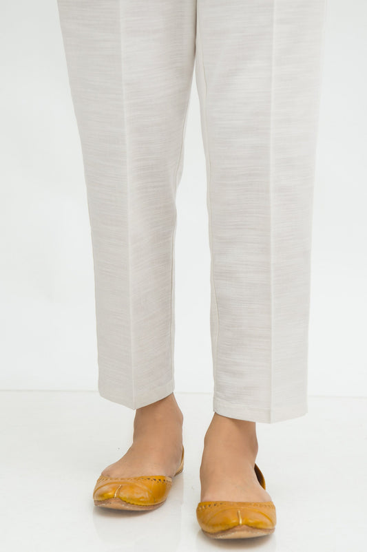 Basic Cambric Cigarette Pants - White