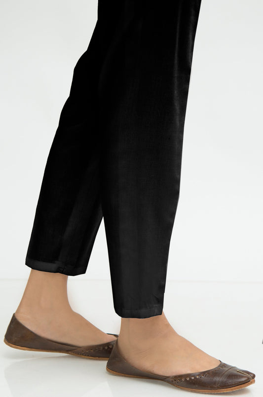Basic Cottle Cigarette Pants Relax Fit - Black