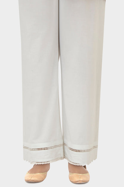 Embellished Cambric Culottes - White