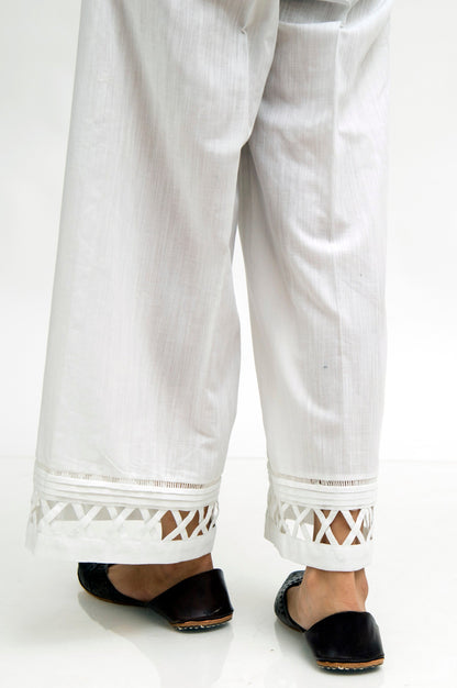 Stylize Khaddar Cullottes  - White