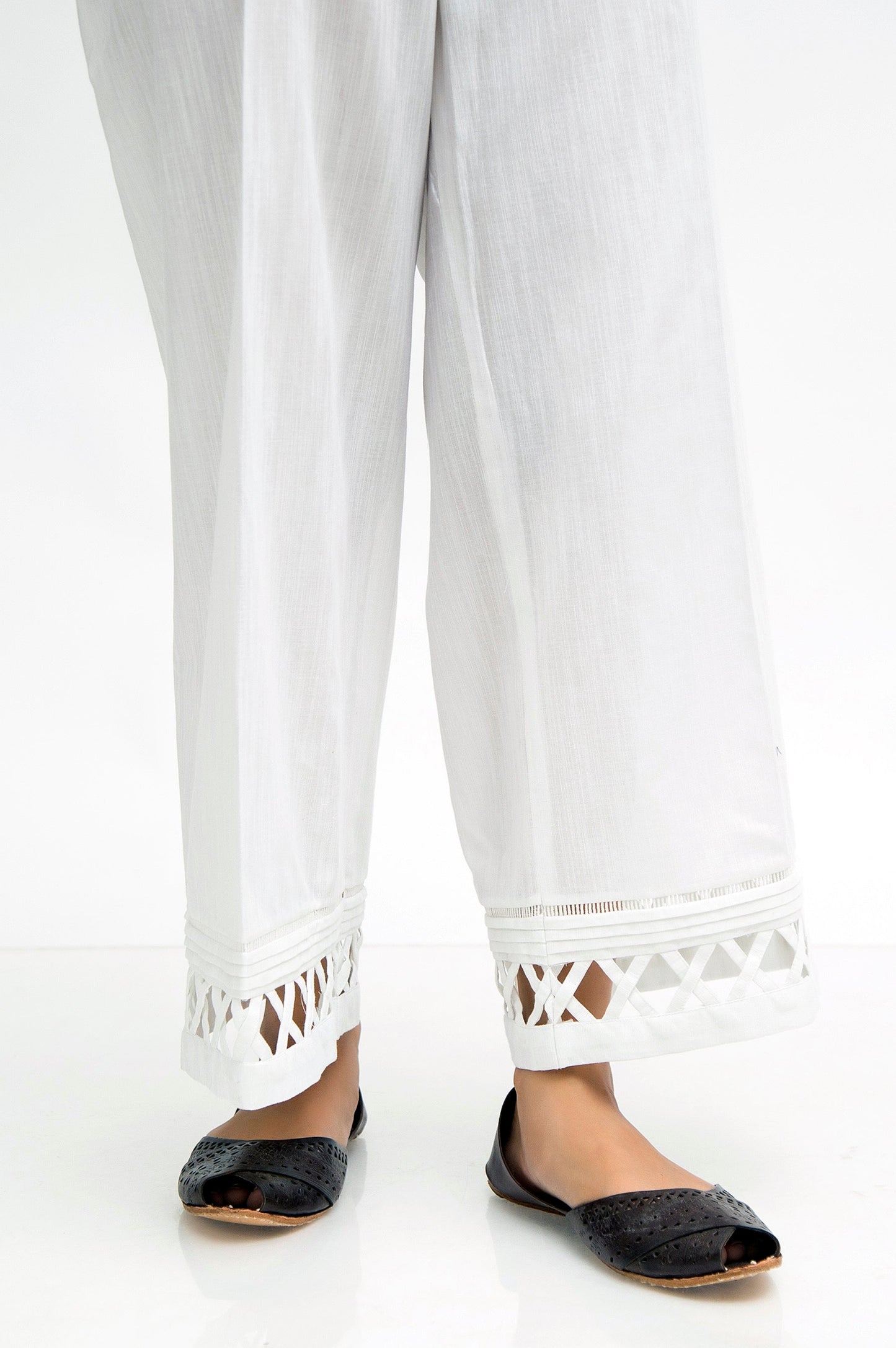 Stylize Khaddar Cullottes  - White