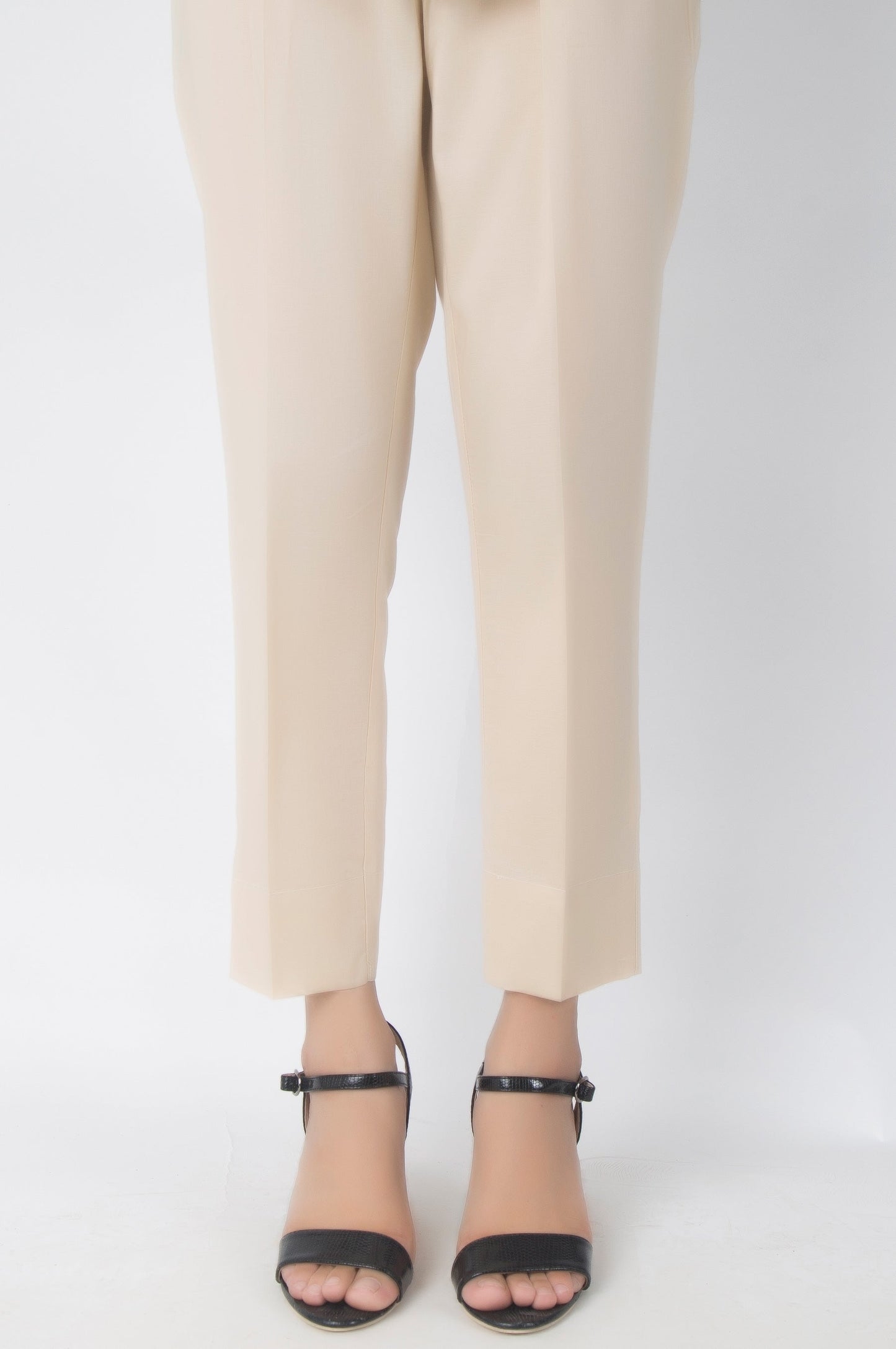 Basic Cambric Cigarette Pants - Butter