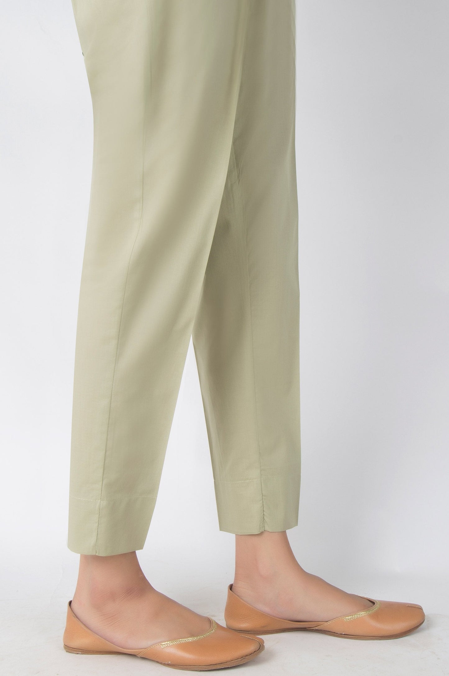 Basic Cambric Pants - Pistachio Green