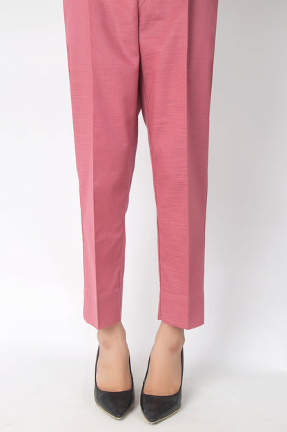 Basic Color Cigarette Pants - Tea Pink