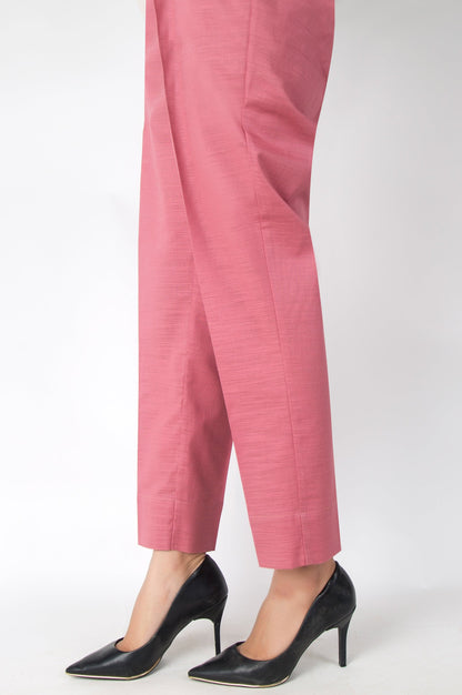 Basic Color Cigarette Pants - Tea Pink